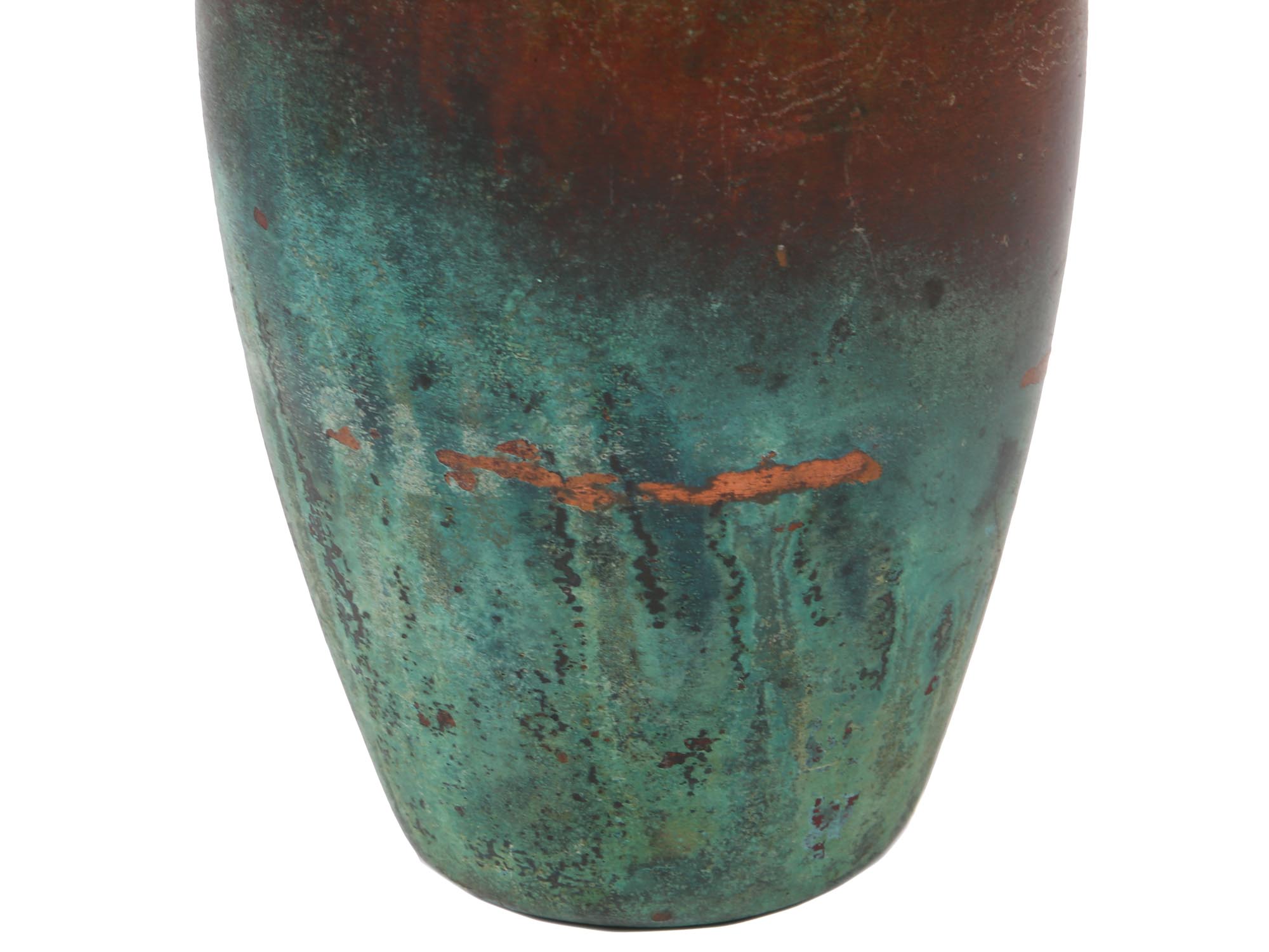 CHARLES WALTER CLEWELL COPPER CLAD POTTERY VASE PIC-2